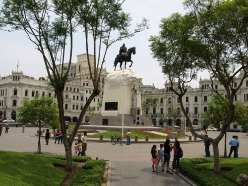 Plaza San Martin, Lima's colonial center - Matthew Barker