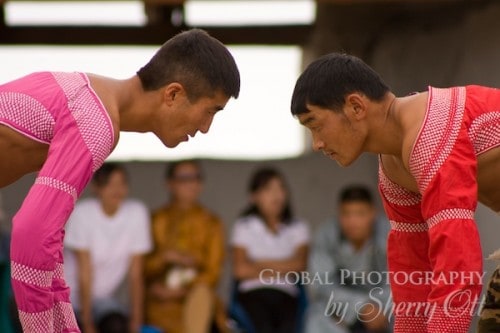 Mongolia Naadam Festival - wrestling