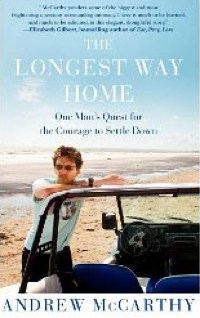 Andrew McCarthy is featured on the book cover, against a distant and vast backdrop