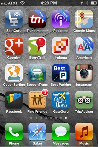 iPhone Travel apps