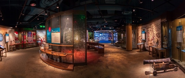 Displays inside the Museum of Alabama