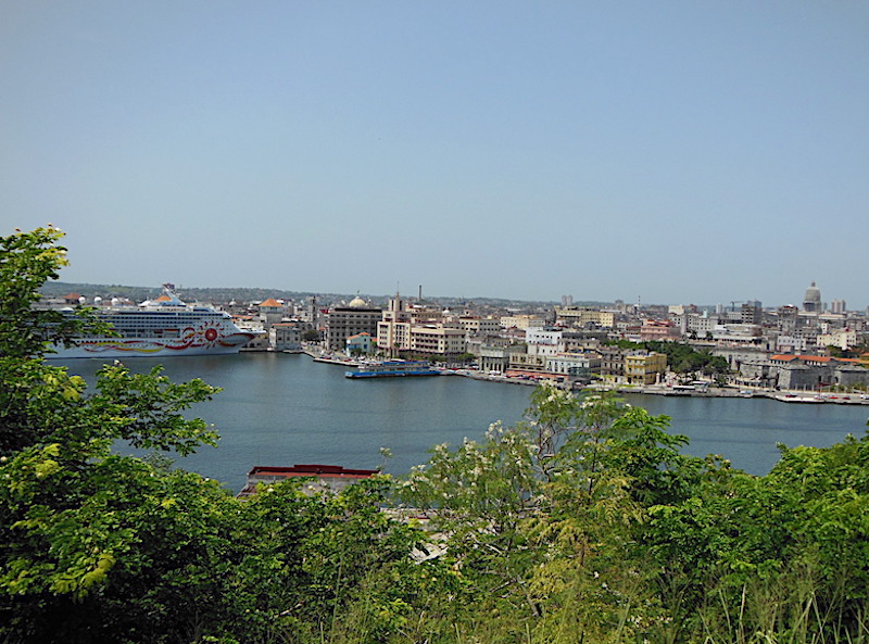  Our cruise ship docked in Havana Harbor next to Old Havana