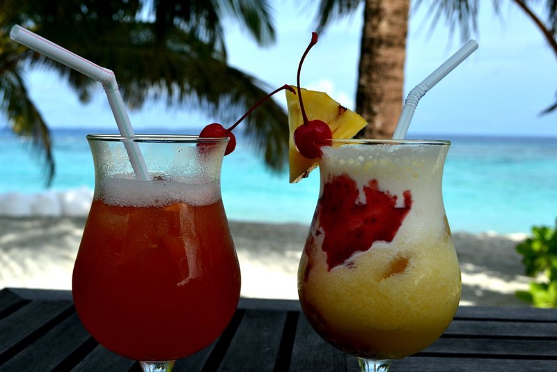 Cocktails in the Maldives
