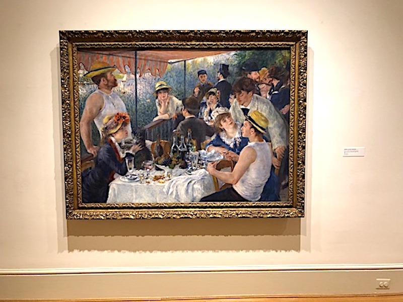 Pierre-Auguste Renoir’s “Luncheon of the Boating Party” on display in the permanent collection of the Phillips Collection