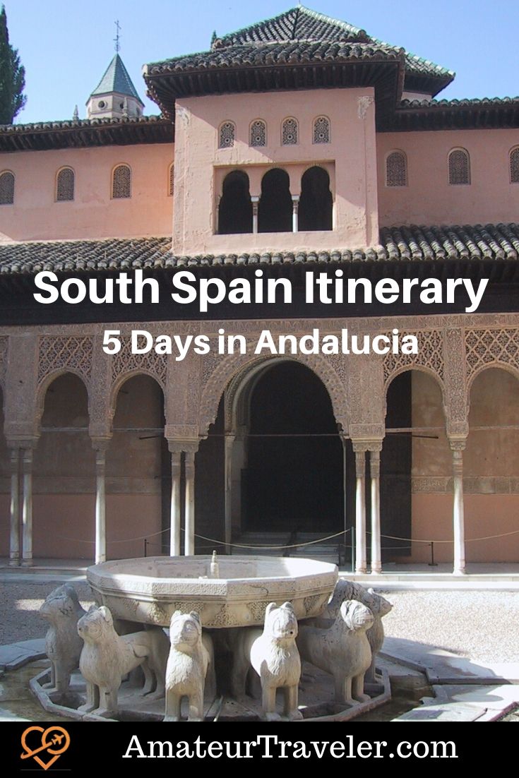 South Spain Itinerary - 5 Days in Andalucia #spain #andalucia #cordoba #itinerary #places #grenada