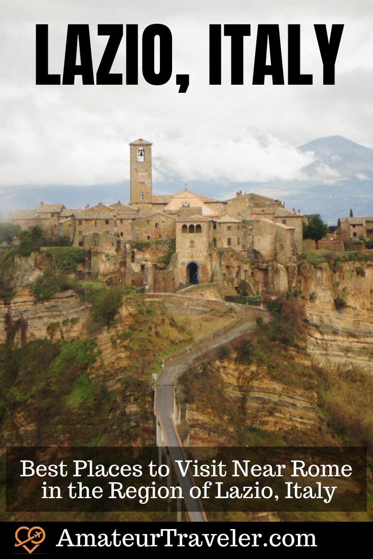 Best Places to Visit Near Rome in the Region of Lazio, Italy | Things to do in Lazio #travel #trip #vacation #lazio #rome #italy #places #cities #what-to-do-in