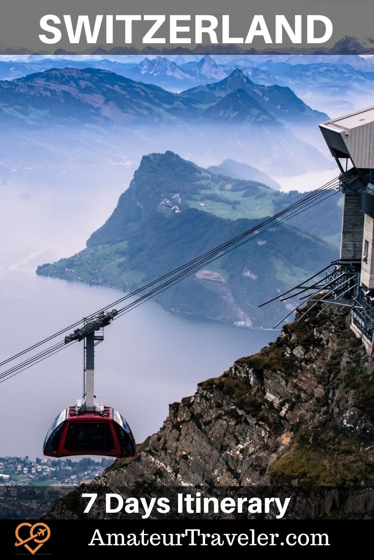 7 Days in Switzerland Itinerary: Travel Guide #switzerland #interlaken #zurich #lucerne #Jungfraujoch #travel #trip #vacation