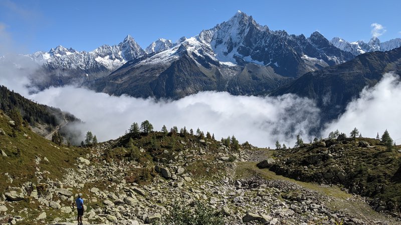 Last day hiking from Chamonix towards Les Houches