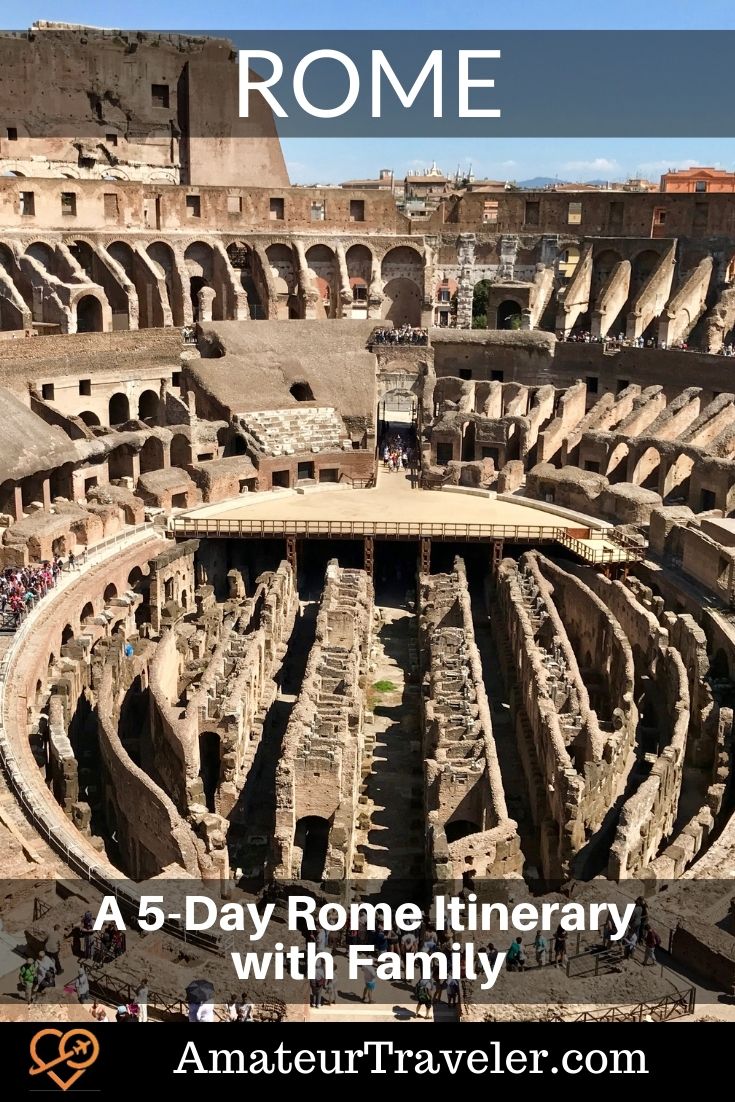 A 5-Day Rome Itinerary with Family #rome #itinerary #italy #places #kids #children #travel #vacation #trip #holiday