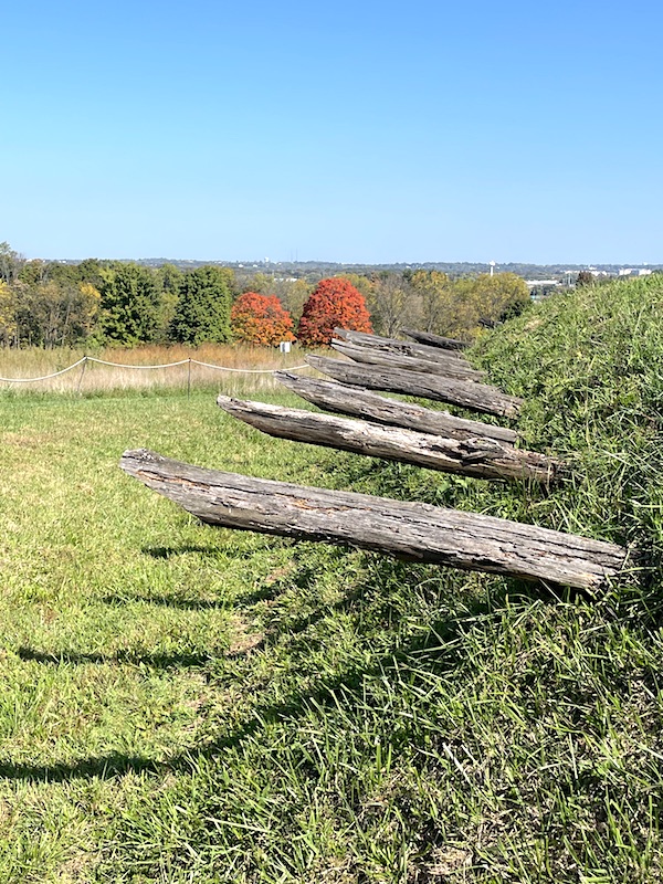 a redoubt protecting the Muhlenberg Brigade Encampment