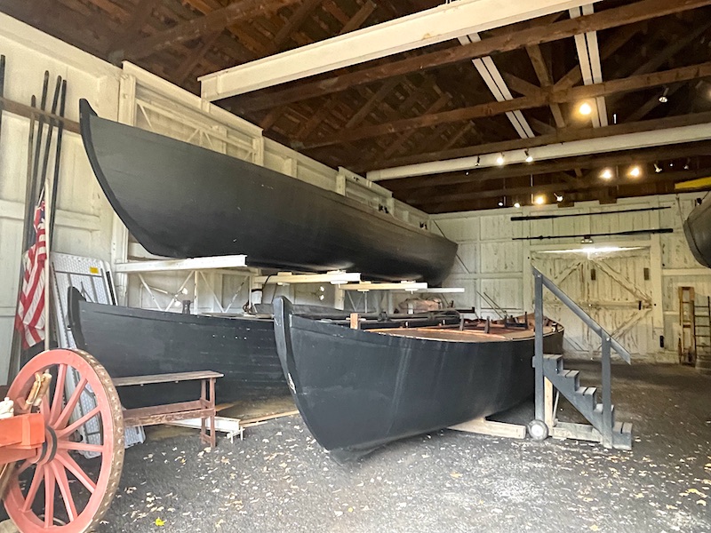 Re-created Durham Boats that are used each year for the re-enactment of General Washington’s Crossing of the Delaware River