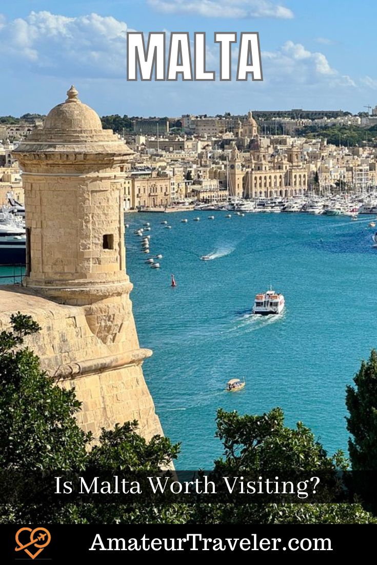 Is Malta Worth Visiting? Why you should explore this beautiful island in the middle of the Mediterranean with its beautiful cities, rugged terrain and amazing history. #malta #gozo #travel #vacation #trip #holiday #places