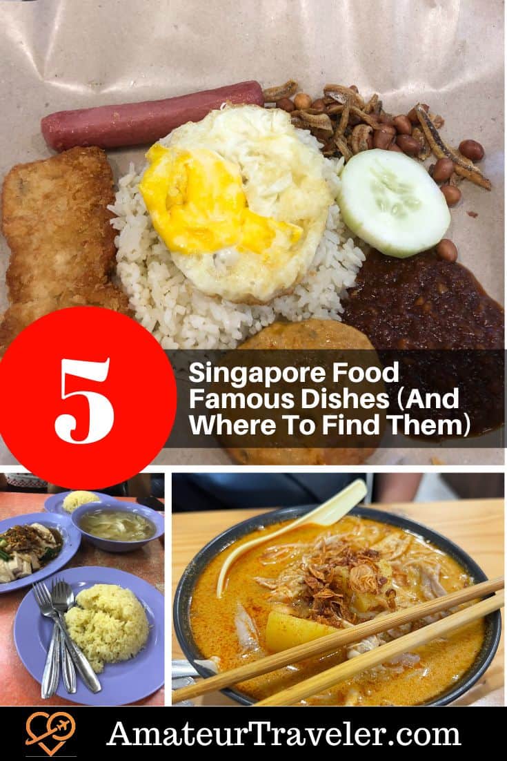 5 Singapore Food Famous Dishes (And Where To Find Them) #singapore #food #hawker #places #restauarnt #travel #vacation #trip #holiday