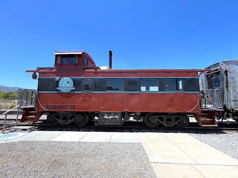 A 1929 refurbished American Car and Foundry caboose