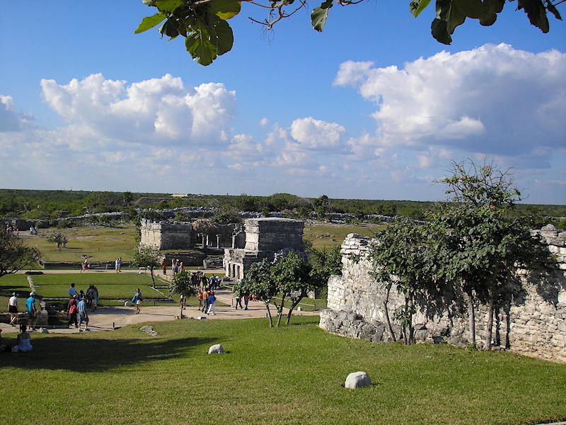 The northern entrance to Tulum