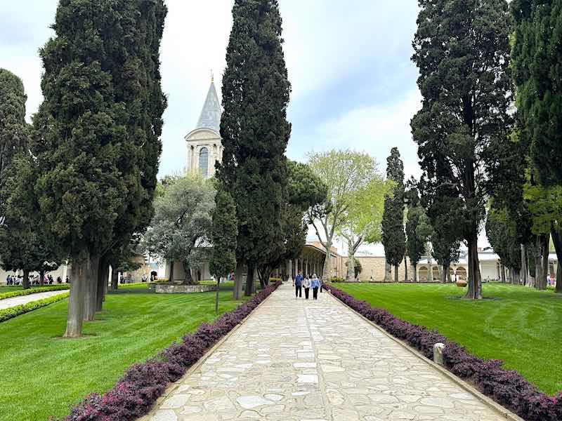 A pathway in the second court of the Topkapi Palace