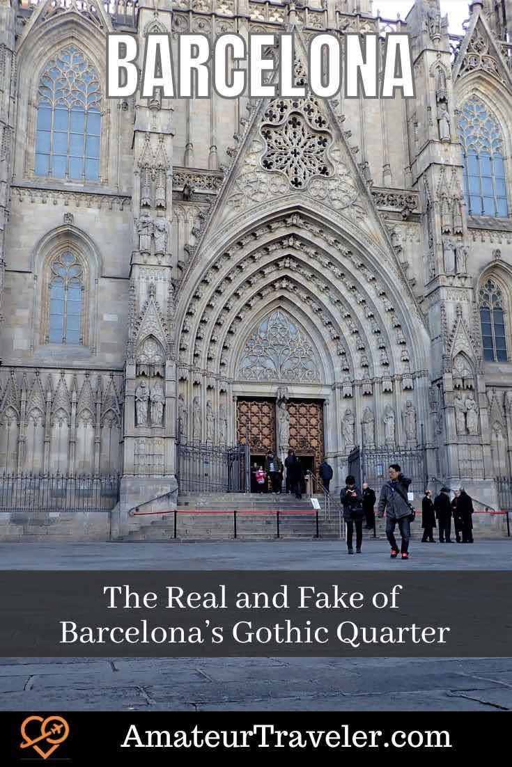 The Real and Fake of Barcelona’s Gothic Quarter #spain #barcelona #gothic #cathedral #roman #travel #vacation #trip #holiday