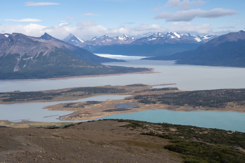 Panoramic view of Los Glaciares National Park, one of the most impressive in Patagonia.