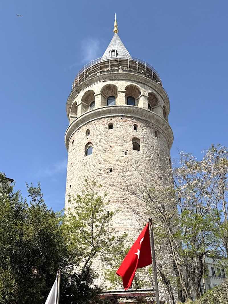 The Galata Tower overlooking the Golden Horn