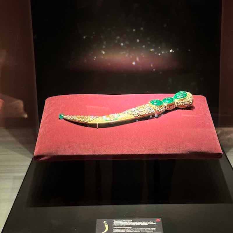 The Topkapi Dagger in the Imperial Treasury Museum of the Topkapi Palace