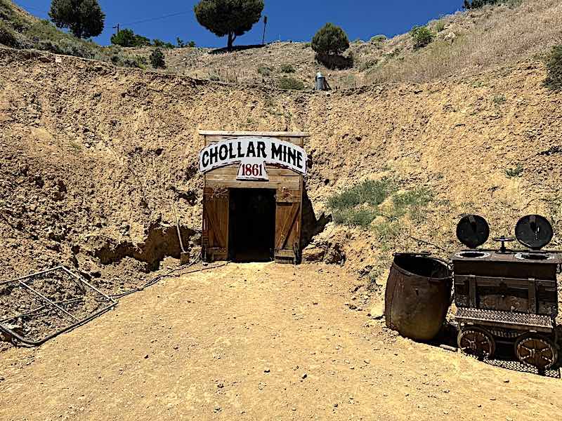 The 1861 entrance to the Chollar Mine in Virginia City, Nevada