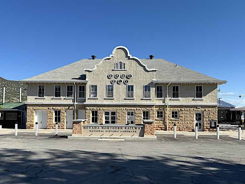 The 1907 Mission Revival style East Ely Depot