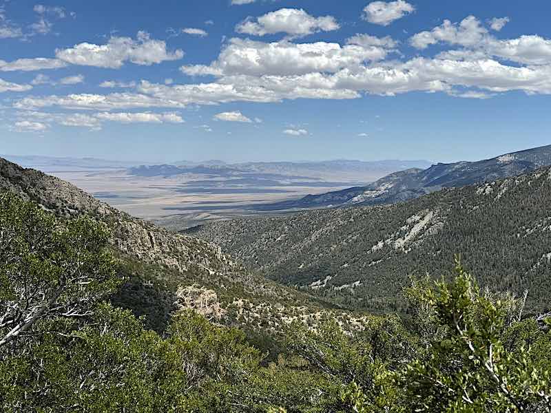 A view of the Great Basin from Great Basin National Park in Nevada