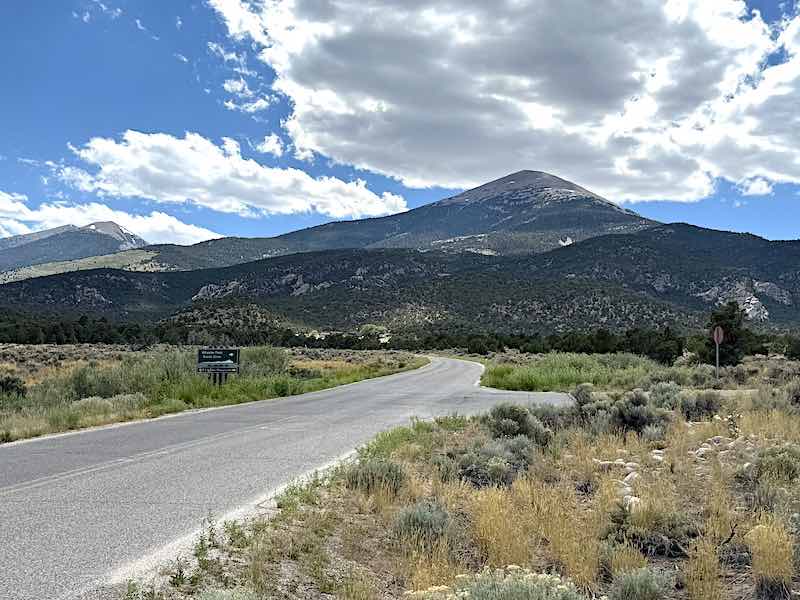 Scenic roads in the Great Basin region of Nevada