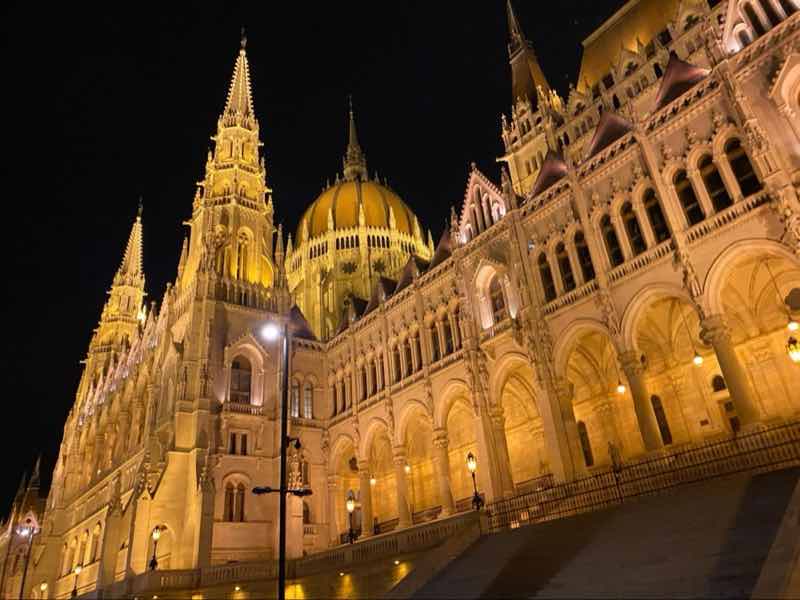 Hungarian Parliament by night