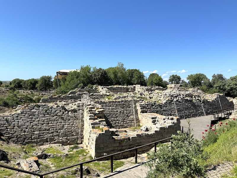 The entrance to the excavations at the Historical National Park at Troy