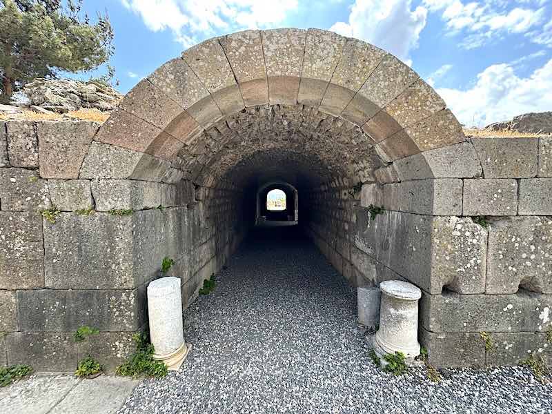 One of the underground passageways for patients found throughout the Asclepieion