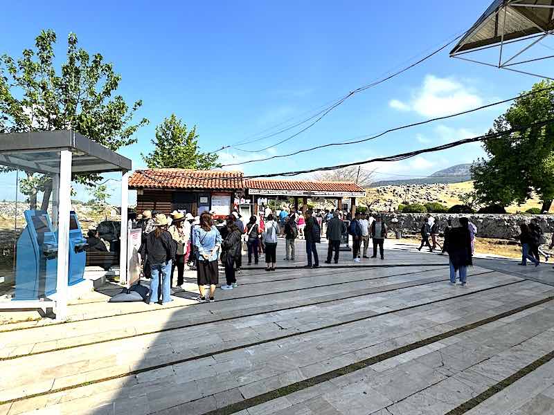 The ticketing and information center found at the entrance to Hierapolis and Pamukkale