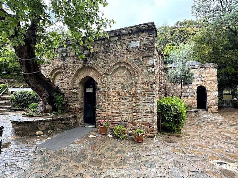 The House of the Virgin Mary on Mt. Koressos, located just outside the ancient ruins of Ephesus