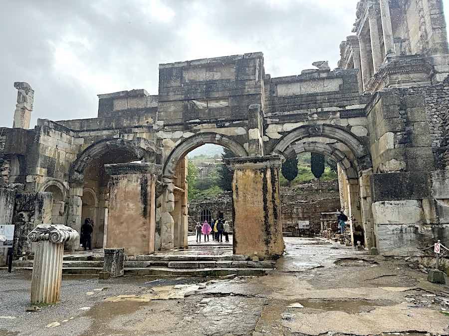 The Gate of Mazeus and Mithridates which leads (also know as the Gate of Augustus) into the courtyard in front of the Celsus Library