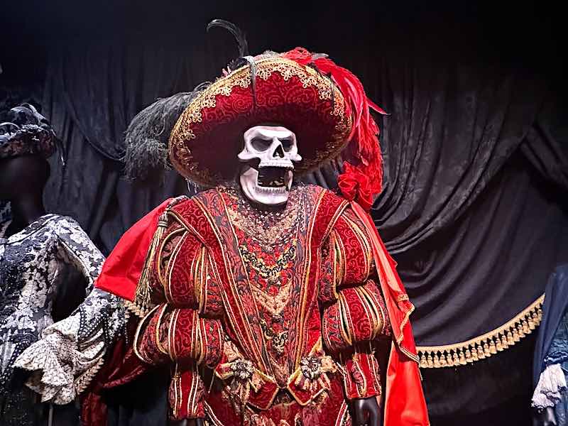 The costume worn by the Phantom of the Opera during the song Masquerade