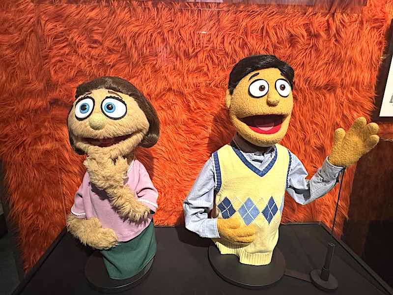 Two puppets from the Broadway musical Avenue Q