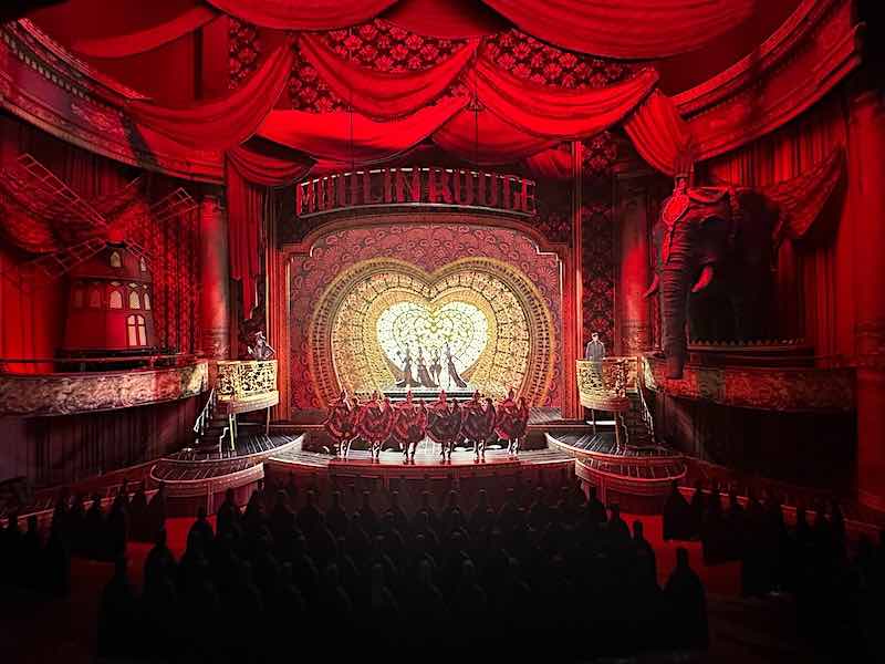 A scale model showing the set for the musical Moulin Rouge